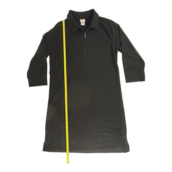 Chico’s Zenergy Half-zip Dress Black Misses Size 0 (US S/4) LBD Active Pockets - Picture 5 of 16